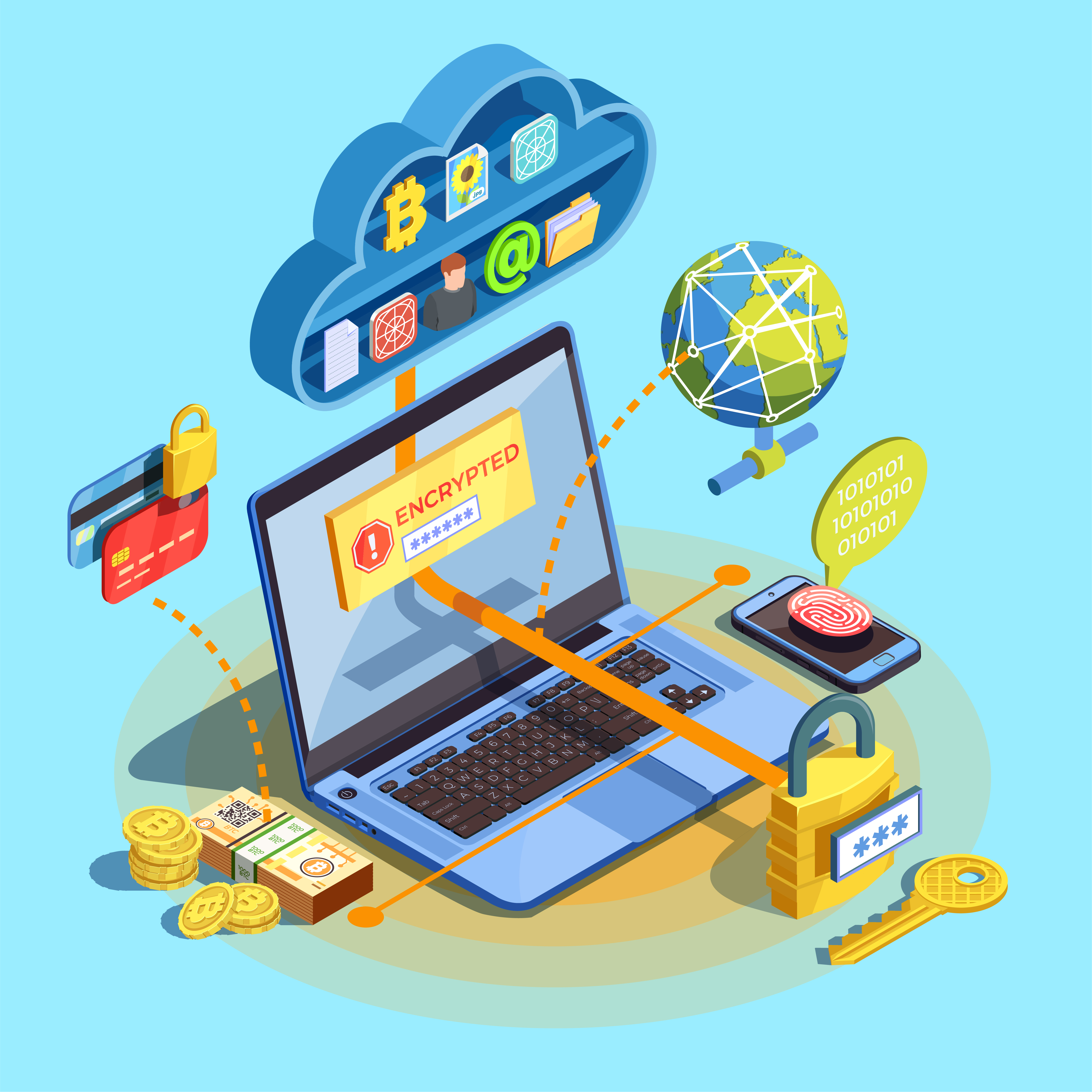 Encrypted Network Isometric Concept