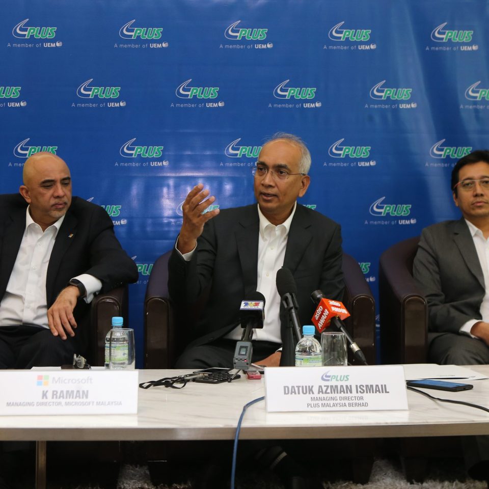 PLUS embarks on a digital transformation journey with Microsoft to modernize the highway experience in Malaysia