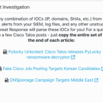 With Cisco Threat Response, The Best Things in Threat Hunting are Free
