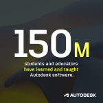 Autodesk reaches 150 million students and educators worldwide, advancing its role in preparing the next generation for the future of work
